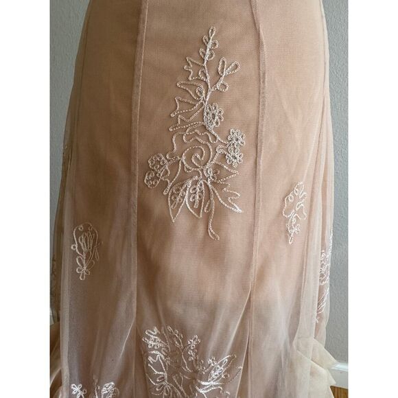 Nataya Large Rosettes Skirt Bohemian Romantic Whimsical Wedding Ballet Pink EUC - Picture 5 of 5